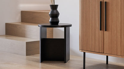 Field Stool, Black Oak