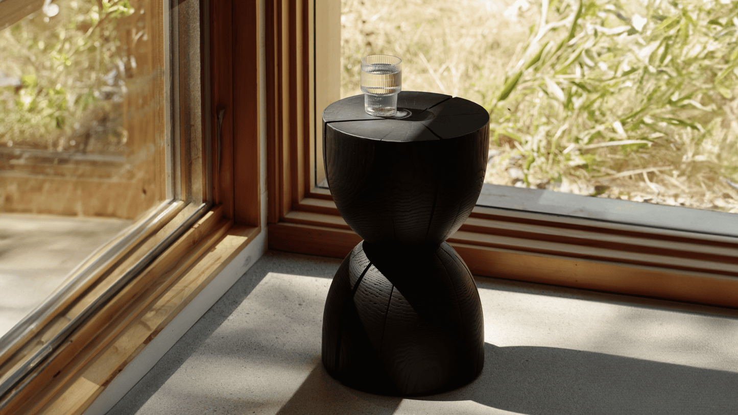 West Coast Stool, Black Ash