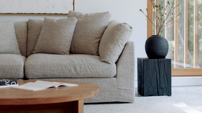 Amalfi Stool, Burned Pine