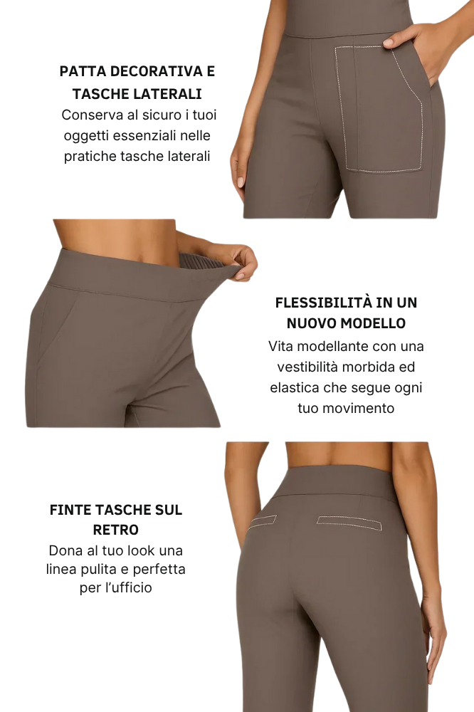 Luciana | Pantaloni Comodi A Vita Alta