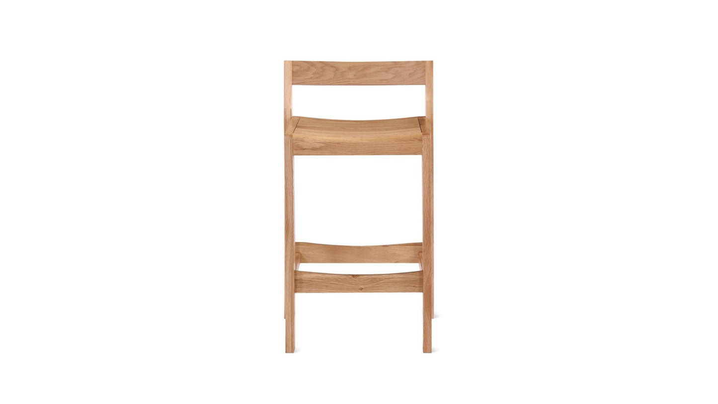 Plane Stool, Counter, Oak