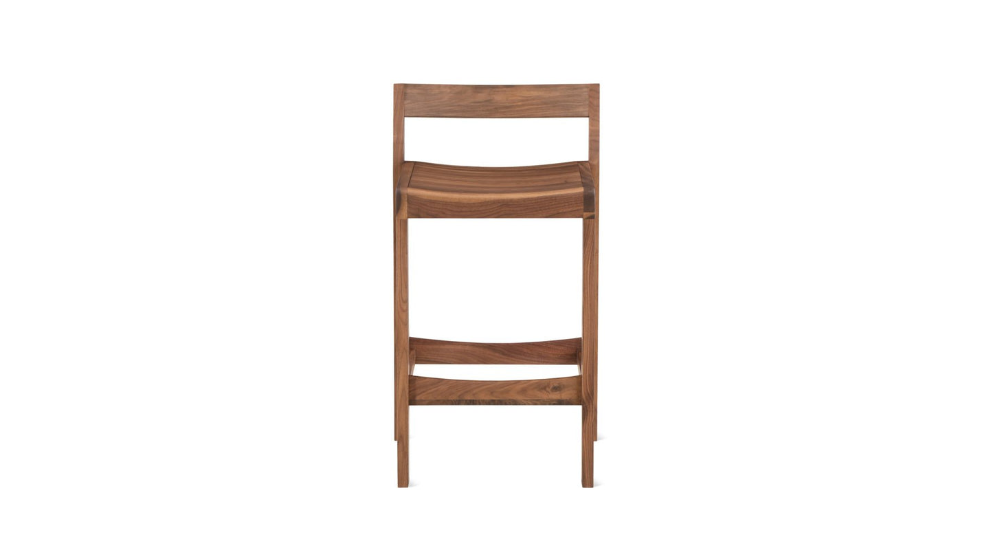 Plane Stool, Counter, American Walnut