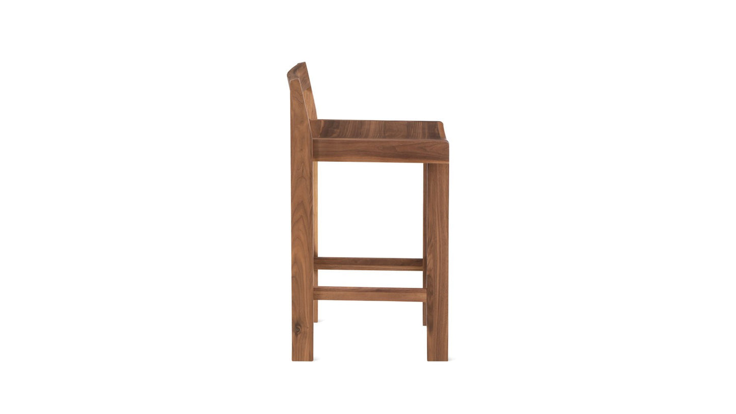 Plane Stool, Counter, American Walnut