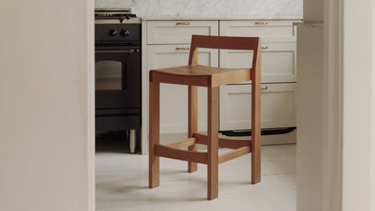 Plane Stool, Counter, American Walnut