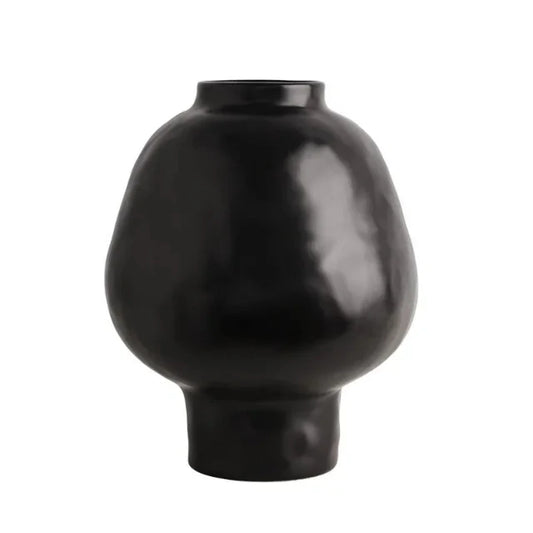 Sculptural Ceramic Vases / Black