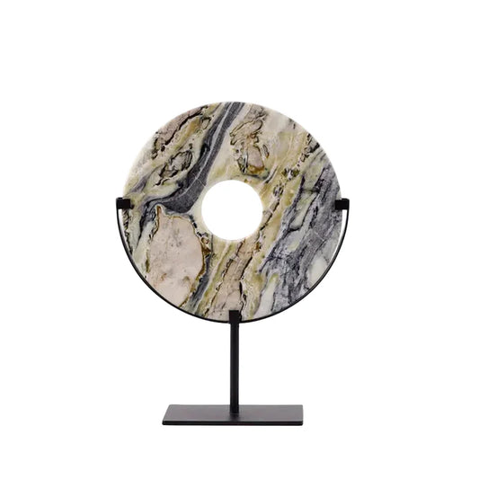 Marble Disc Ornament / Natural