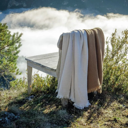 Nori Cotton Muslin Throw / White