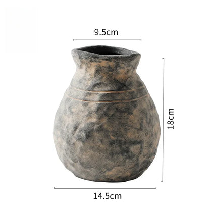 Alma Handmade Clay Vase / Stone