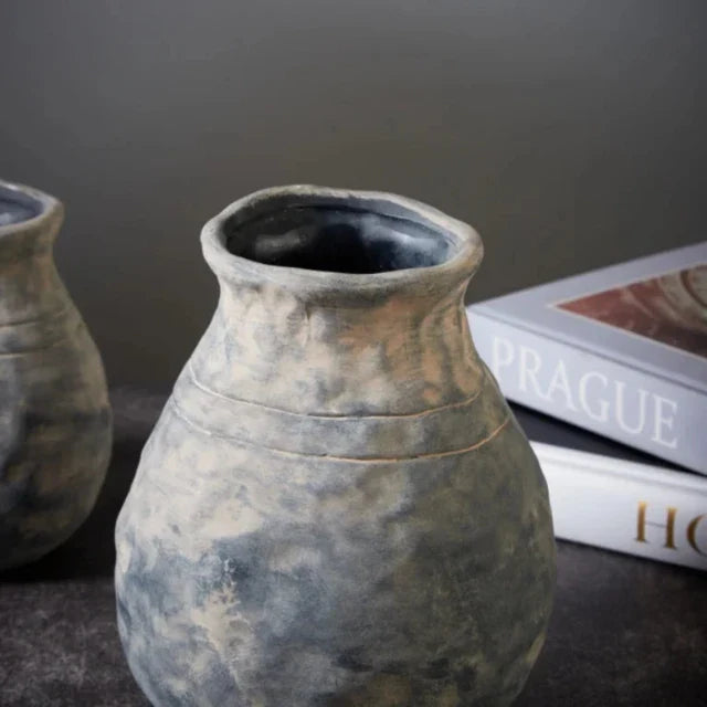 Alma Handmade Clay Vase / Stone