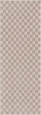 Truls 3D Checkered Washable Rug -  Biscotti
