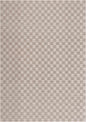 Truls 3D Checkered Washable Rug -  Biscotti