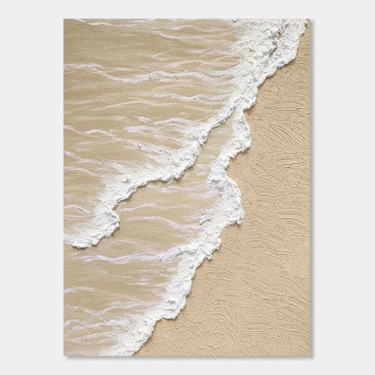 Textured Abstract Canvas Wall Art / Shoreline