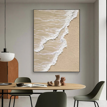 Textured Abstract Canvas Wall Art / Shoreline