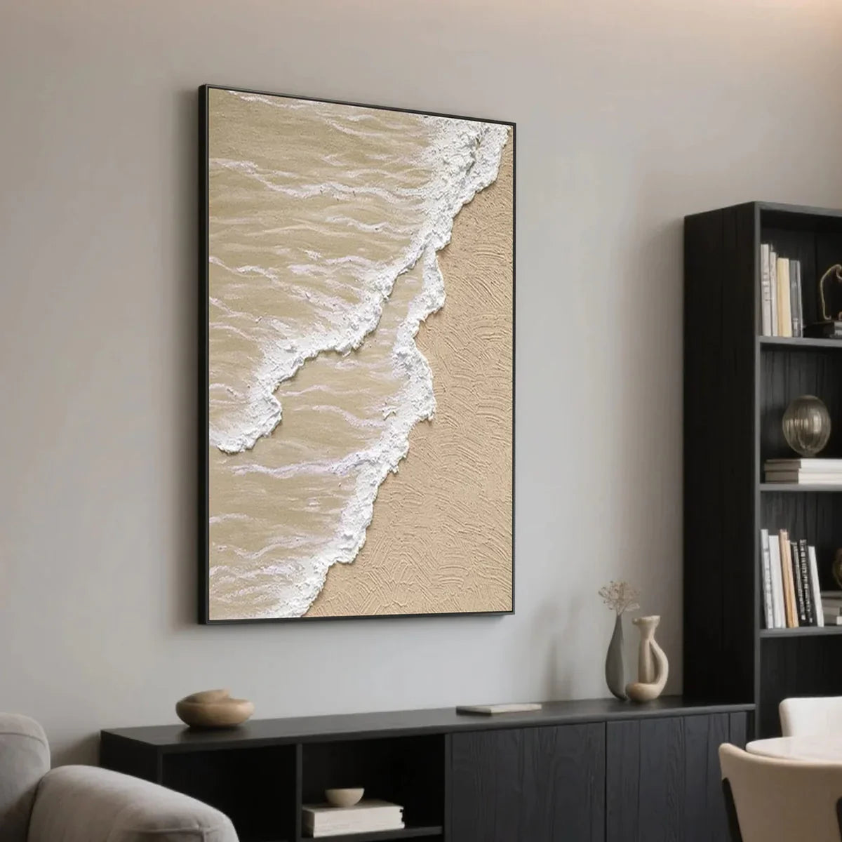 Textured Abstract Canvas Wall Art / Shoreline