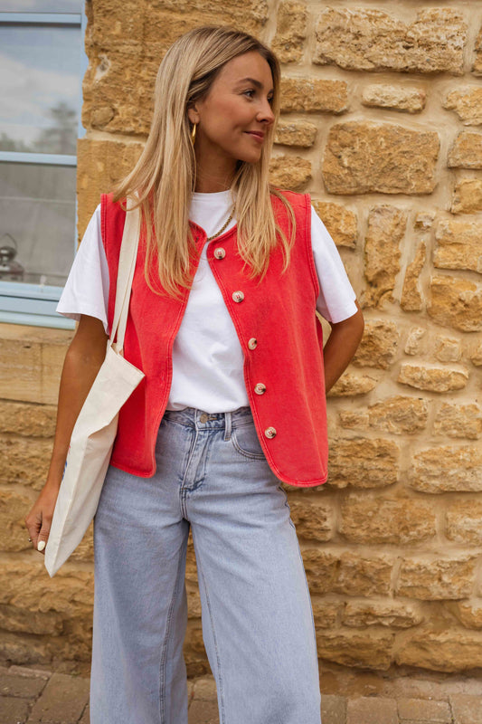 CARLA|GILET ESTIVO VINTAGE