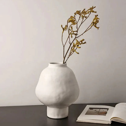 Sculptural Ceramic Vases / White