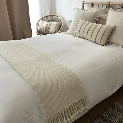 Fine Merino Wool Blanket / White