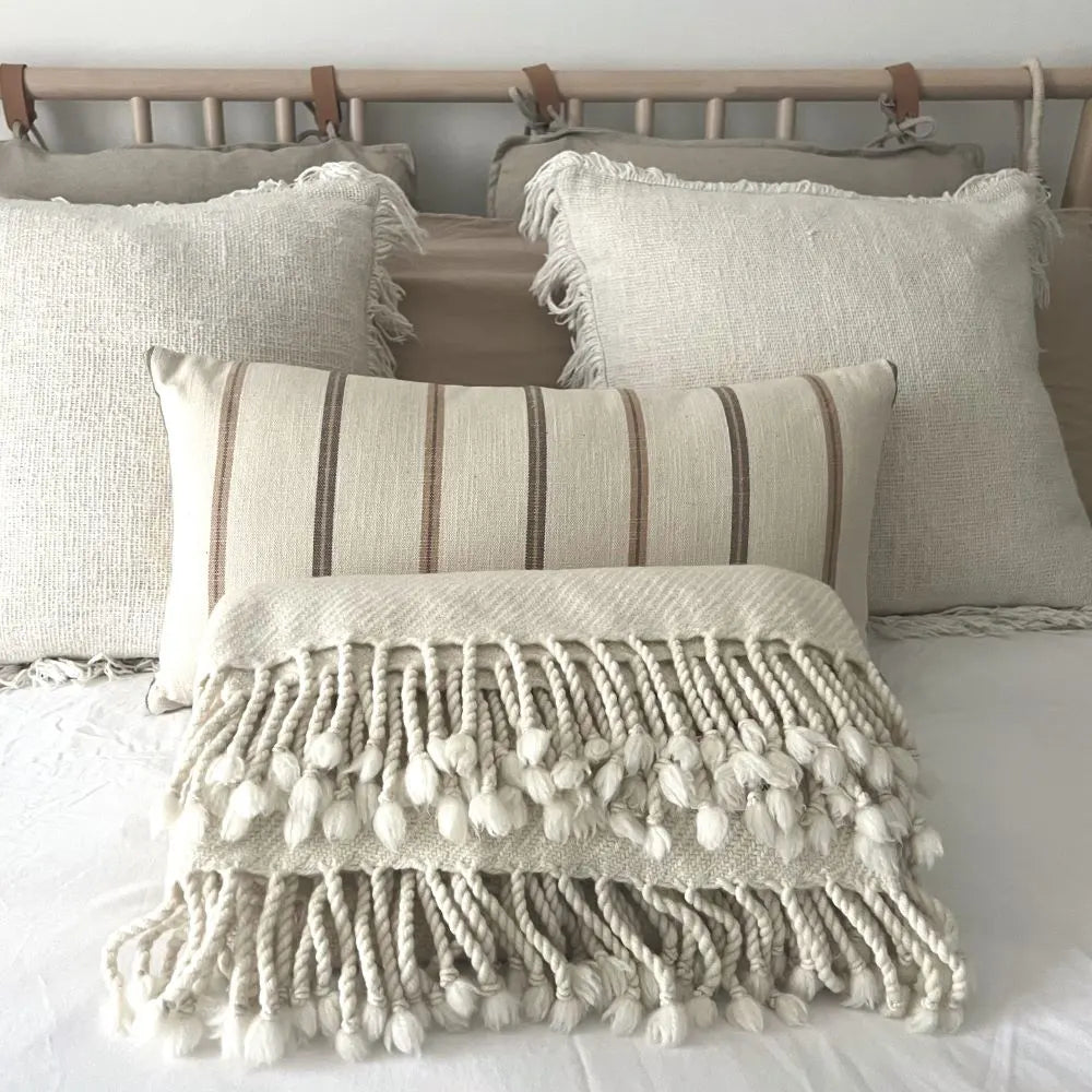 Fine Merino Wool Blanket / White