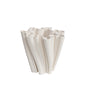Fluted Decorative Centrepiece / White 20cm