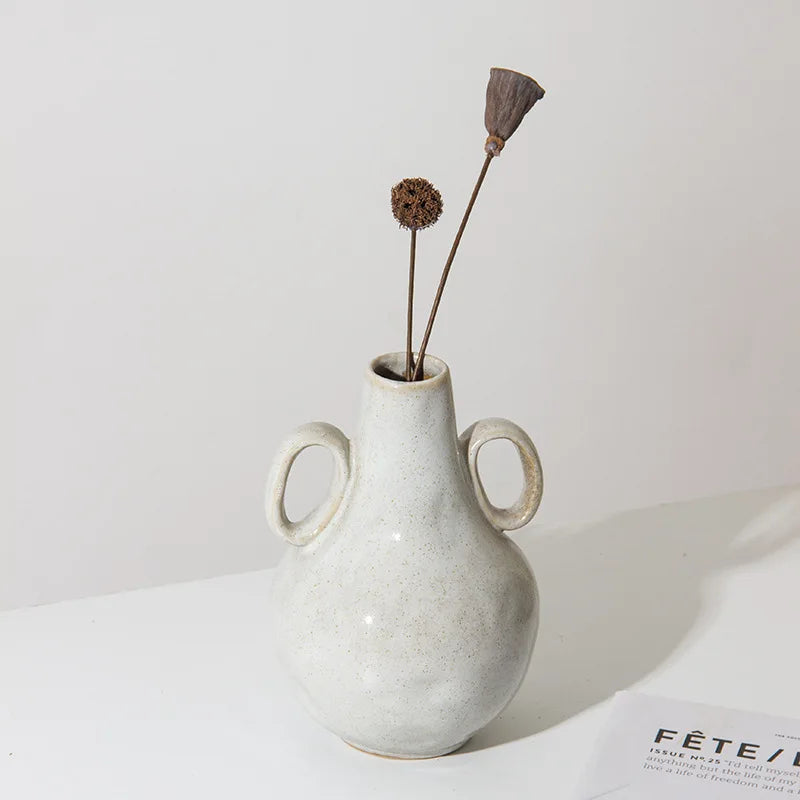 Nordic Ceramic Vase / White