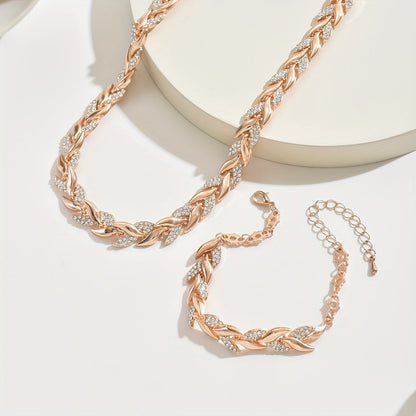 Elegante set con coda di pesce in vetro e strass