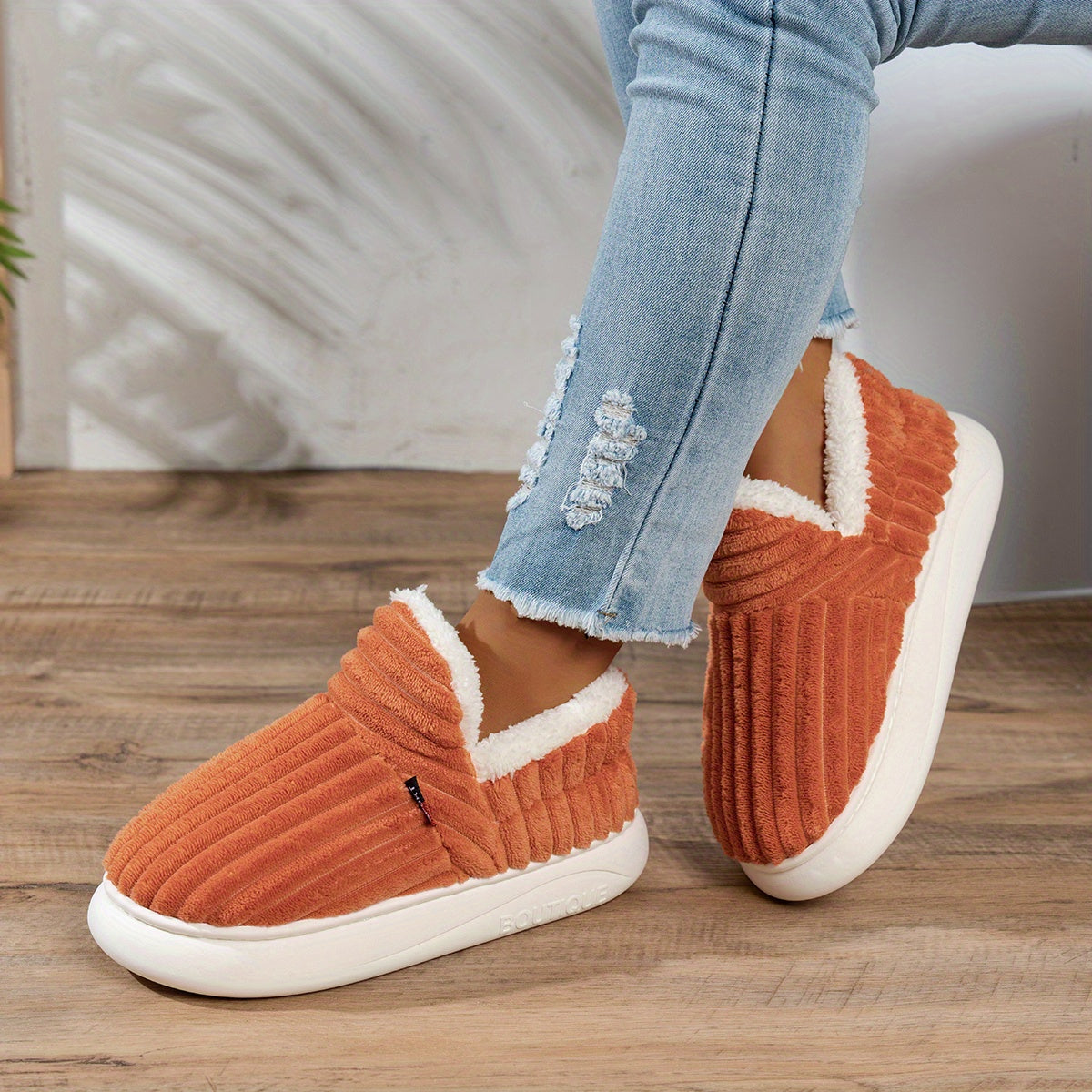 Bianca | Pantofole in peluche CozyStep