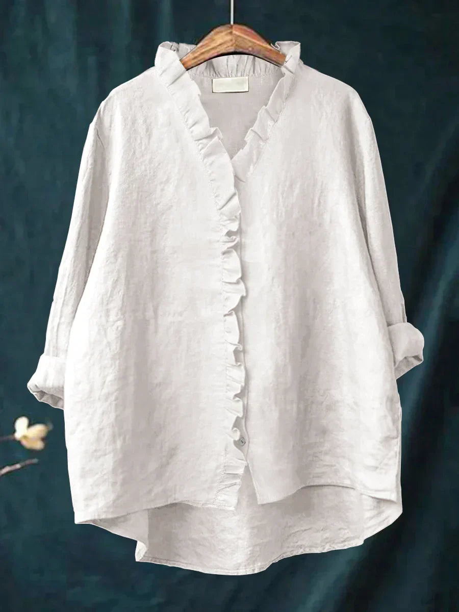 ARIANNA™|CAMICIA CON VOLANT