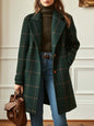 Aurora™ – Cappotto a Quadri Verde Smeraldo
