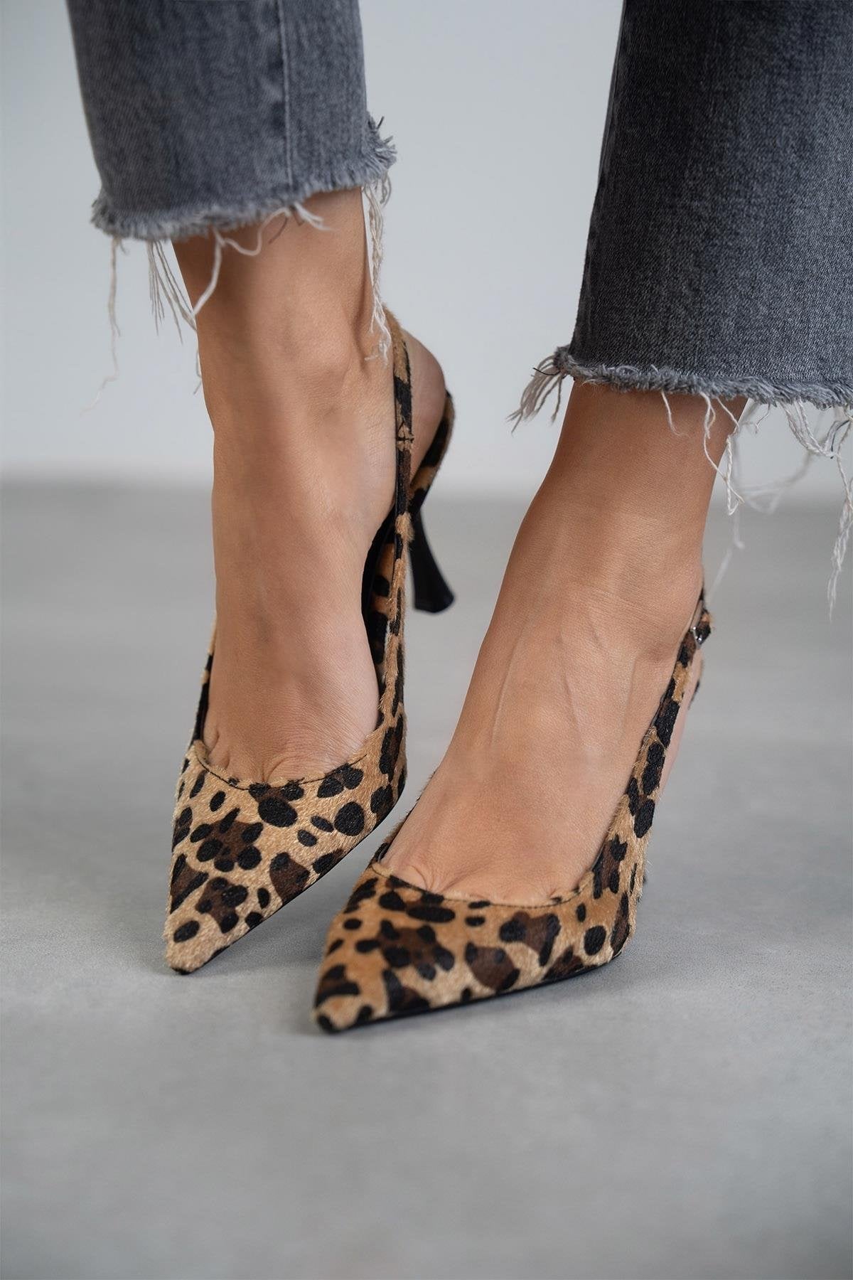 LORENA™|TACCHI IN CAMOSCIO LEOPARDATO