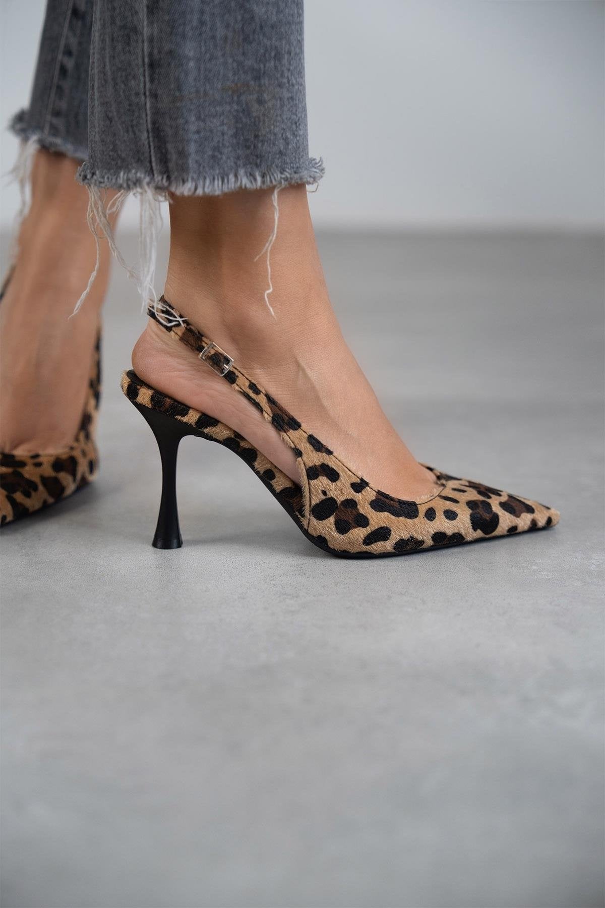 LORENA™|TACCHI IN CAMOSCIO LEOPARDATO