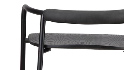 Slow Mornings Stool, Counter, Black/Black Metal